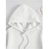 imageSOLY HUX Hoodies for Women Drawstring Long Sleeve Drop Shoulder Pullover Sweatshirt with PocketPure White