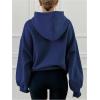 imageSOLY HUX Oversized Hoodies for Women Bow Print Hooded Sweatshirt Drop Shoulder Long Sleeve Loose Pullover TopDusty Blue Bow