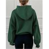 imageSOLY HUX Oversized Hoodies for Women Bow Print Hooded Sweatshirt Drop Shoulder Long Sleeve Loose Pullover TopOlive Green Bow