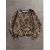 imageSOLY HUX Womens Camo Graphic Crewneck Sweatshirt Long Sleeve Y2K Vintage Pullover Streetwear TopsBrown Maple Leaf