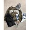 imageSOLY HUX Womens Camo Graphic Crewneck Sweatshirt Long Sleeve Y2K Vintage Pullover Streetwear TopsMulticoloured Letter
