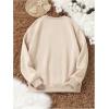 imageSOLY HUX Womens Crewneck Graphic Sweatshirts Long Sleeve Oversized Loose Fit Shirts Drop Shoulder Pullover Casual TopsApricot Graphic
