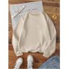 imageSOLY HUX Womens Crewneck Graphic Sweatshirts Long Sleeve Oversized Loose Fit Shirts Drop Shoulder Pullover Casual TopsApricot Letter