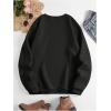 imageSOLY HUX Womens Crewneck Graphic Sweatshirts Long Sleeve Oversized Loose Fit Shirts Drop Shoulder Pullover Casual TopsBlack Letter