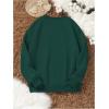 imageSOLY HUX Womens Crewneck Graphic Sweatshirts Long Sleeve Oversized Loose Fit Shirts Drop Shoulder Pullover Casual TopsDark Green Letter