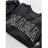 imageSOLY HUX Womens Crewneck Graphic Sweatshirts Long Sleeve Oversized Loose Fit Shirts Drop Shoulder Pullover Casual TopsDark Grey Letter