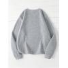 imageSOLY HUX Womens Crewneck Graphic Sweatshirts Long Sleeve Oversized Loose Fit Shirts Drop Shoulder Pullover Casual TopsGrey Letter