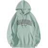 imageSOLY HUX Womens Cute Hoodies Graphic Preppy Sweatshirts for Teen Girls Long Sleeve Pullovers Fall Outfits with PocketsMint Green Letter