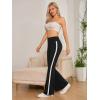 imageSOLY HUX Womens Flare Leggings High Waisted Sweatpants Bell Bottoms Bootcut Yoga PantsPlain Pure Solid Black