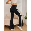 imageSOLY HUX Womens Flare Leggings High Waisted Sweatpants Bell Bottoms Bootcut Yoga PantsPlain Pure Solid Black