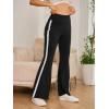 imageSOLY HUX Womens Flare Leggings High Waisted Sweatpants Bell Bottoms Bootcut Yoga PantsPlain Pure Solid Black