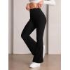 imageSOLY HUX Womens Flare Leggings High Waisted Sweatpants Bell Bottoms Bootcut Yoga PantsPure Black Solid