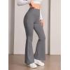 imageSOLY HUX Womens Flare Leggings High Waisted Sweatpants Bell Bottoms Bootcut Yoga PantsSolid Grey