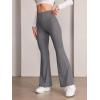 imageSOLY HUX Womens Flare Leggings High Waisted Sweatpants Bell Bottoms Bootcut Yoga PantsSolid Grey