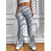 imageSOLY HUX Womens Flare Leggings High Waisted Sweatpants Bell Bottoms Bootcut Yoga PantsSolid Light Grey