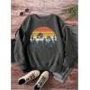 imageSOLY HUX Womens Graphic Sweatshirt Crew Neck Long Sleeve Vintage Casual Pullover TopsDark Grey Graphic