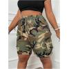 imageSOLY HUX Womens Plus Size Camo Cargo Shorts High Waisted Straight Leg Shorts Casual Summer Short PantsArmy Green Camo