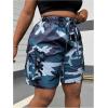imageSOLY HUX Womens Plus Size Camo Cargo Shorts High Waisted Straight Leg Shorts Casual Summer Short PantsGrey Camo