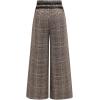 imageSOLY HUX Womens Plus Size Dress Pants Plaid Wide Leg High Waisted Work Office Tailored Pants with BeltBrown