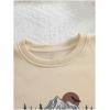 imageSOLY HUX Womens Sweatshirt Letter Print Graphic Drop Shoulder Long Sleeve Pullover TopsApricot Graphic