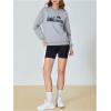 imageSOLY HUX Womens Sweatshirt Letter Print Graphic Drop Shoulder Long Sleeve Pullover TopsGrey Graphic