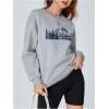 imageSOLY HUX Womens Sweatshirt Letter Print Graphic Drop Shoulder Long Sleeve Pullover TopsGrey Graphic