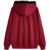 imageSOLY HUX Womens Y2K Zip Up Hoodie Streetwear Graphic Hoodies Y2k Jacket with Faux Fur Collar 90s Fall Gothic OutfitsBurgundy Graphic