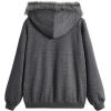 imageSOLY HUX Womens Y2K Zip Up Hoodie Streetwear Graphic Hoodies Y2k Jacket with Faux Fur Collar 90s Fall Gothic OutfitsGrey Graphic