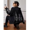 imageSOLY HUX Womens Zip Up Hoodie Y2k Graphic Oversized Sweatshirt Long Sleeve Jackets Fall OutfitsBlack Rhinestone