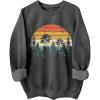 imageSOLY HUX Womens Graphic Sweatshirt Crew Neck Long Sleeve Vintage Casual Pullover TopsDark Grey Graphic