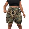 imageSOLY HUX Womens Plus Size Camo Cargo Shorts High Waisted Straight Leg Shorts Casual Summer Short PantsArmy Green Camo