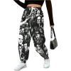 imageSOLY HUX Womens Plus Size Gothic Pants Drawstring Waist Graphic Print Joggers SweatpantsBlack Graphic