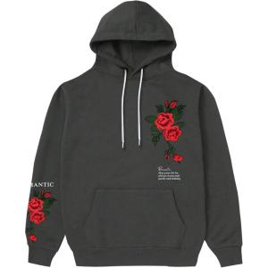 imageSOLY HUX Mens Graphic Hoodies Floral Letter Print Drawstring Long Sleeve Oversized Pullover SweatshirtGrey Floral