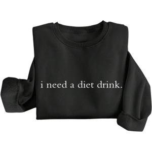 imageSOLY HUX Womens Crewneck Graphic Sweatshirts Long Sleeve Oversized Loose Fit Shirts Drop Shoulder Pullover Casual TopsBlack Letter