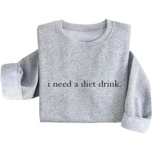 imageSOLY HUX Womens Crewneck Graphic Sweatshirts Long Sleeve Oversized Loose Fit Shirts Drop Shoulder Pullover Casual TopsLight Grey Letter