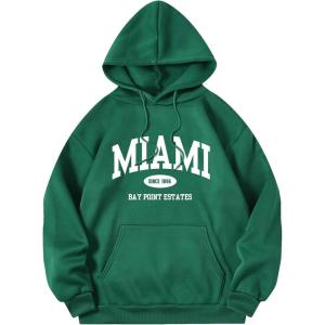 imageSOLY HUX Womens Cute Hoodies Graphic Preppy Sweatshirts for Teen Girls Long Sleeve Pullovers Fall Outfits with PocketsGreen Graphic