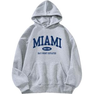 imageSOLY HUX Womens Cute Hoodies Graphic Preppy Sweatshirts for Teen Girls Long Sleeve Pullovers Fall Outfits with PocketsGrey Letter