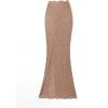 imageSOLY HUX Swim Cover Ups for Women Ruched Split Hem Cover Up Skirt Beach Bikini SwimwearKhaki Solid