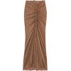 imageSOLY HUX Swim Cover Ups for Women Ruched Split Hem Cover Up Skirt Beach Bikini SwimwearSolid Khaki