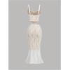 imageSOLY HUX Womens Floral Lace Skirt Set 2 Piece Sleeveless Top and Bodycon Fishtail Skirts Summer Coquette OutfitsPure White