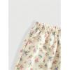 imageSOLY HUX Womens Floral Print Sweatpants Elastic Waist Lounge Pants Cute Jogger PantsBeige Floral