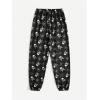 imageSOLY HUX Womens Floral Print Sweatpants Elastic Waist Lounge Pants Cute Jogger PantsBlack Graphic