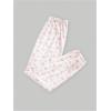 imageSOLY HUX Womens Floral Print Sweatpants Elastic Waist Lounge Pants Cute Jogger PantsPink Bows