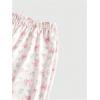 imageSOLY HUX Womens Floral Print Sweatpants Elastic Waist Lounge Pants Cute Jogger PantsPink Bows