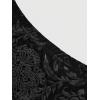 imageSOLY HUX Womens Goth Lace Ruffle Hem Long Skirt High Waist Bodycon Fishtail SkirtsPure Black