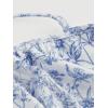 imageSOLY HUX Womens Summer Outfit Floral Print Halter Crop Top Flowy Skirts Vacation Beach 2 Piece SetBlue and White