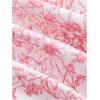 imageSOLY HUX Womens Summer Outfit Floral Print Halter Crop Top Flowy Skirts Vacation Beach 2 Piece SetPink and White