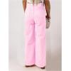 imageSOLY HUX Womens Wide Leg High Waisted Loose Jeans Dressy Casual Denim PantsSolid Pink