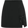 imageSOLY HUX Womens Bow High Waisted Skirt Split Hem Party Club Mini Summer SkirtsBlack