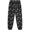 imageSOLY HUX Womens Floral Print Sweatpants Elastic Waist Lounge Pants Cute Jogger PantsBlack Graphic